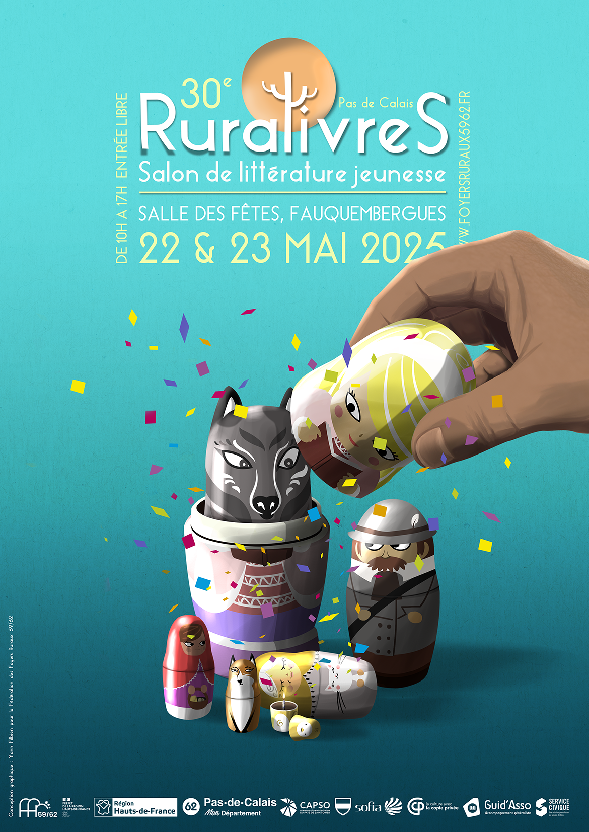 Le Salon du Livre Jeunesse Ruralivres Pas-de-Calais : à Fauquembergues les 22 et 23 Mai 2025 !